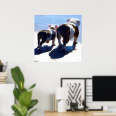 イギリスのブルドッグ一頭でポスターを貼る ポスター (ホームオフィス)