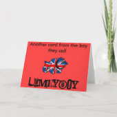 イギリスのブルドッグ愛国心が強いイギリス カード (裏面)