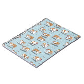 イギリスのブルドッグ模様 ノートブック (左側)