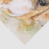 イギリスのブルドッグ水彩画 薄葉紙 (詳細)