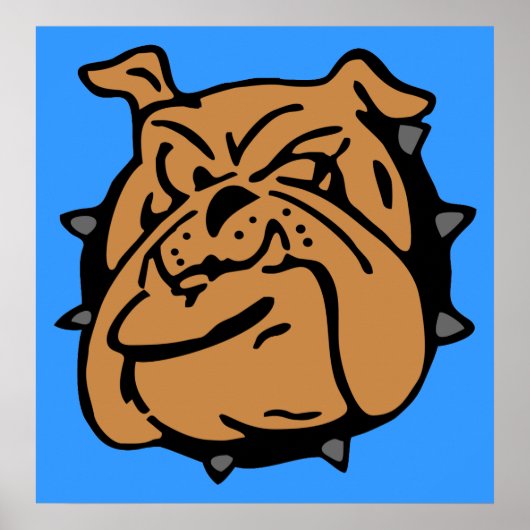 イギリスのブルドッグ漫画 ポスター (正面)