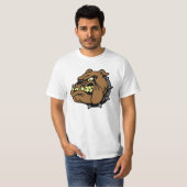 イギリスのブルドッグ漫画 Tシャツ (正面フル)