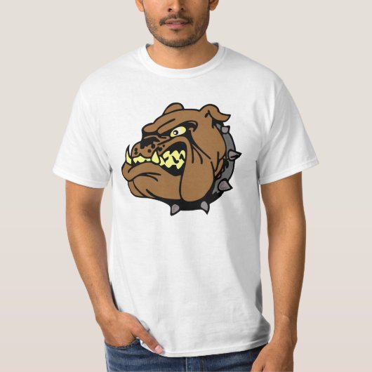 イギリスのブルドッグ漫画 Tシャツ (正面)