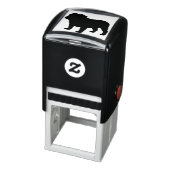 イギリスのブルドッグ犬がシルエットを育てる セルフインキングスタンプ (商品)