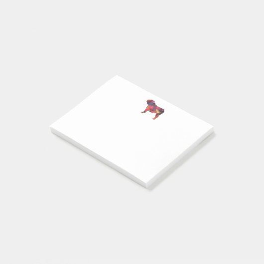 イギリスのブルドッグ犬がジオ・シルエットを育数々のてる ポストイット (アングル)