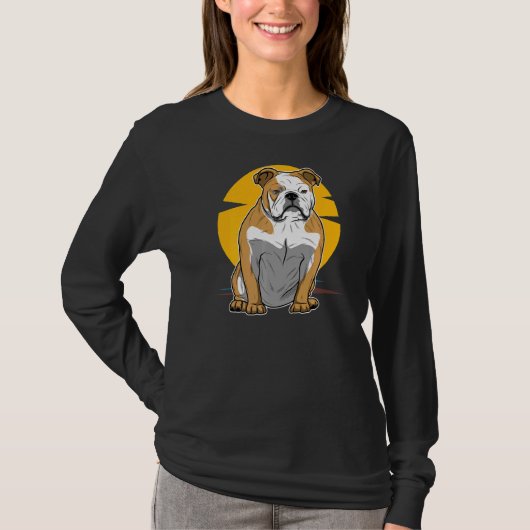 イギリスのブルドッグ犬の品種94 Tシャツ (正面)