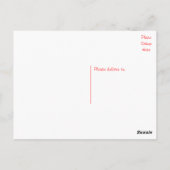 イギリスのブルドッグ犬はがき空白の ポストカード (裏面)