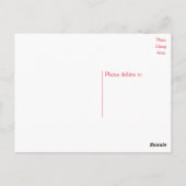 イギリスのブルドッグ犬パピー恋しく思ド – こんにちは空白の、 ポストカード (裏面)