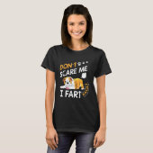 イギリスのブルドッグ簡単に怖がらない Tシャツ (正面フル)