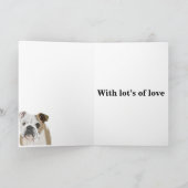 イギリスのブルドッグ編集父の日 シーズンカード (内部)