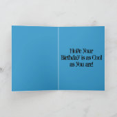 イギリスのブルドッグ誕生日カードクール、デュデ カード (内部)