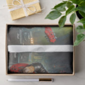 イギリスのブルドッグ遊ミュージシャンのギター –  薄葉紙 (ギフト)