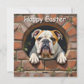 イギリスのブルドッグ – イースター シーズンカード (裏面)