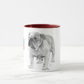 イギリスのブルドッグ マグカップ (中央)