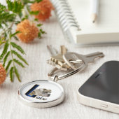 イギリスのブルドッグ・ラブ キーホルダー (側面)