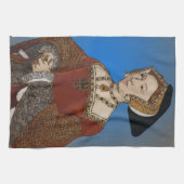 イギリスのヘンリー八世のジェーン・シーモアの女王 キッチンタオル (横)