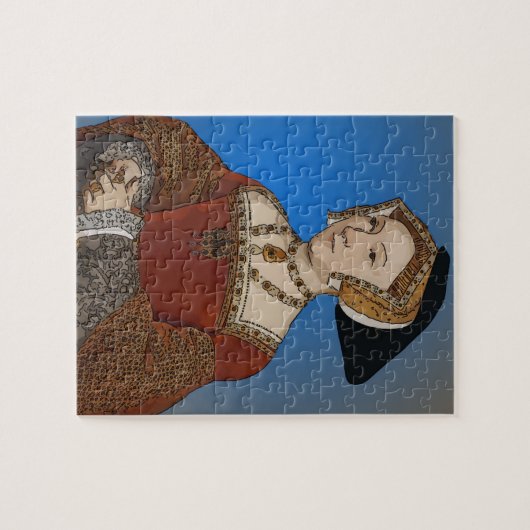 イギリスのヘンリー八世のジェーン・シーモアの女王 ジグソーパズル (横)