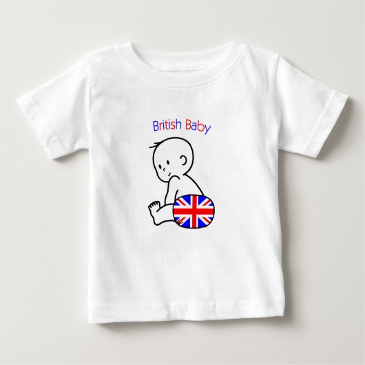 イギリスのベビー ベビーTシャツ (正面)