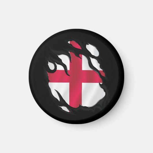 イギリスのボロボロの旗 マグネット (正面)
