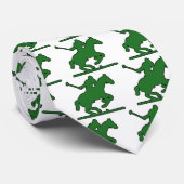 イギリスのポロのスポーツの馬プレーヤーのシルエットの子馬 ネクタイ (ロール)