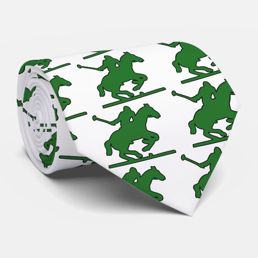 イギリスのポロのスポーツの馬プレーヤーのシルエットの子馬 ネクタイ (ロール)