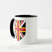 イギリスのマグカップ – 4つの十字シールド マグカップ (正面左)