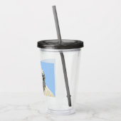 イギリスのマスティフ絵画ズ(Fawn) - オリジナルドッグアート アクリルタンブラー (左)