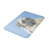 イギリスのマスティフ絵画ズ(Fawn) - オリジナルドッグアート バスマット (アングル)