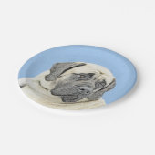 イギリスのマスティフ絵画ズ(Fawn) - オリジナルドッグアート ペーパープレート (アングル)