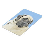 イギリスのマスティフ絵画ズ(Fawn) - オリジナルドッグアート マグネット (左側)