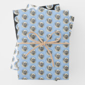 イギリスのマスティフ絵画ズ(Fawn) - オリジナルドッグアート ラッピングペーパーシート (インサイチュ)