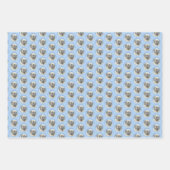 イギリスのマスティフ絵画ズ(Fawn) - オリジナルドッグアート ラッピングペーパーシート (正面)