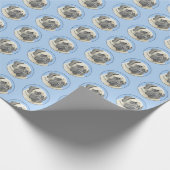 イギリスのマスティフ絵画ズ(Fawn) - オリジナルドッグアート ラッピングペーパー (角)