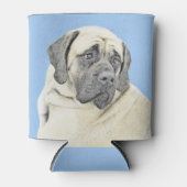 イギリスのマスティフ絵画ズ(Fawn) - オリジナルドッグアート 缶クーラー (正面)