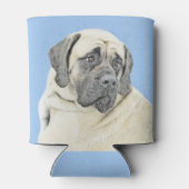 イギリスのマスティフ絵画ズ(Fawn) - オリジナルドッグアート 缶クーラー (裏面)