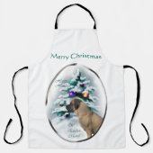 イギリスのマスティフ・クリスマス エプロン (正面)