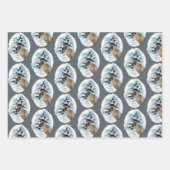 イギリスのマスティフ・クリスマス ラッピングペーパーシート (正面2)