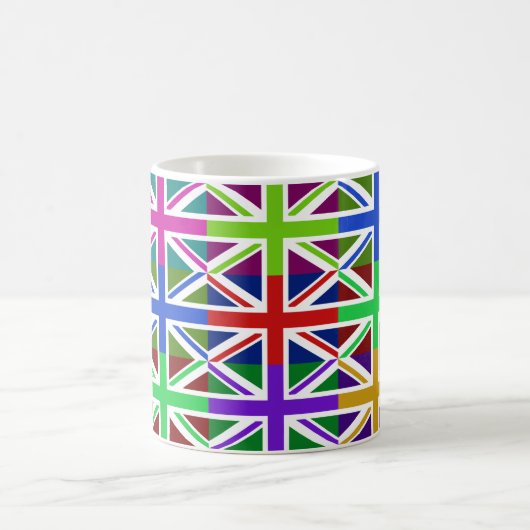 イギリスのマルチフエ国旗のマググ コーヒーマグカップ (中央)