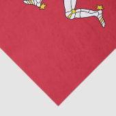 イギリスのマン島と愛国的なティッシュペーパー 薄葉紙 (詳細)