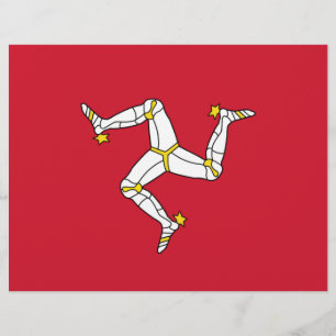 イギリスのマン島のレターヘッド統一された付き