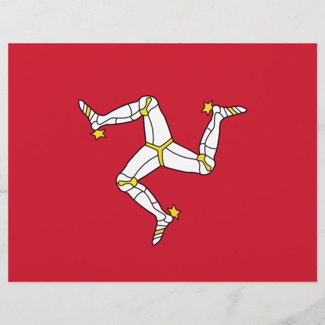 イギリスのマン島のレターヘッド統一された付き (正面)