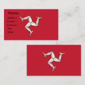 イギリスのマン島の名刺 名刺 (正面/裏面)