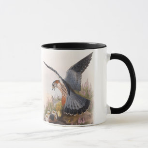 イギリスのマーリンの《鳥》ハヤブサのジョンGouldの鳥 マグカップ