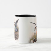 イギリスのマーリンの《鳥》ハヤブサのジョンGouldの鳥 マグカップ (中央)