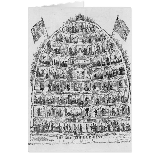 イギリスのミツバチの巣1867年 (正面)