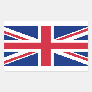 イギリスのユニオンジャック国旗 – 本物のバージョン 長方形シール
