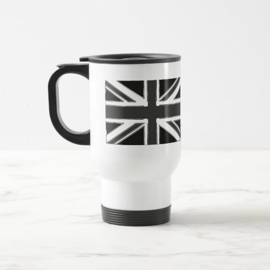 イギリスのユニオンジャック国旗 – Chrome トラベルマグ (左)