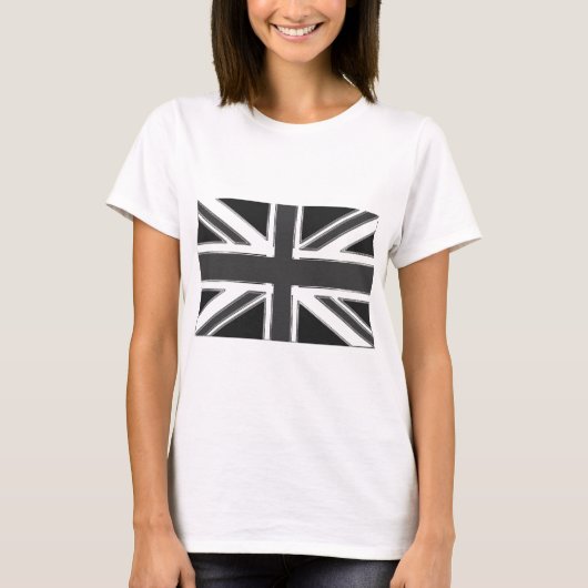 イギリスのユニオンジャック国旗 – Chrome Tシャツ (正面)