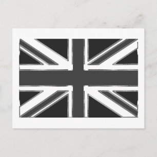 イギリスのユニオンジャック旗 - クローム ポストカード