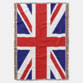 イギリスのユニオンジャック旗 スローブランケット (正面縦)